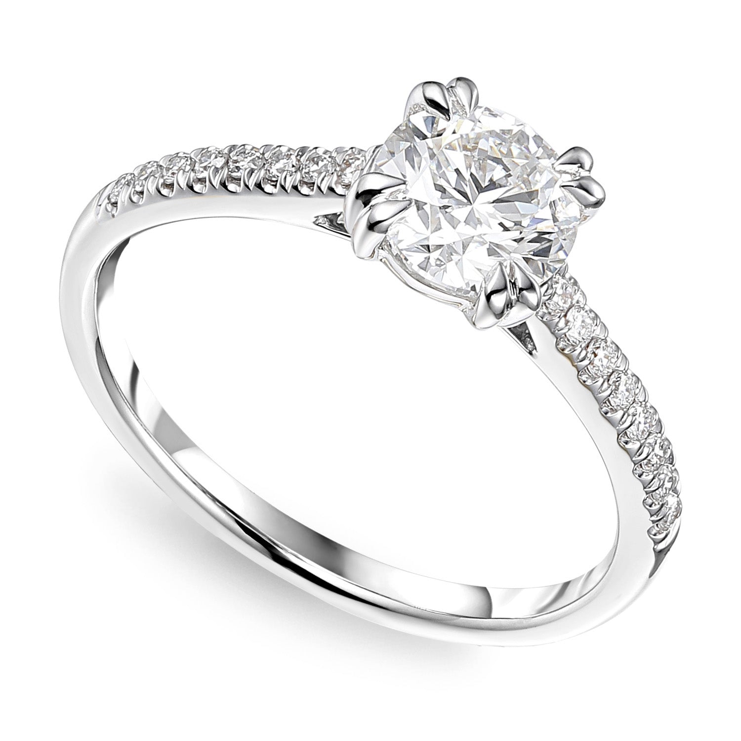 Pierścionek diamentowy, białe złoto 1,12 ct Ekskluzywne Zegarki