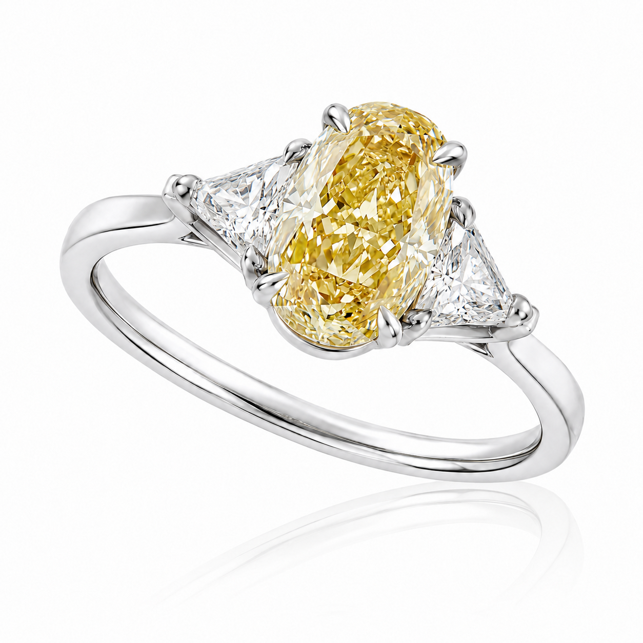 Pierścionek diamentowy, złoto 3,50 ct Ekskluzywne Zegarki