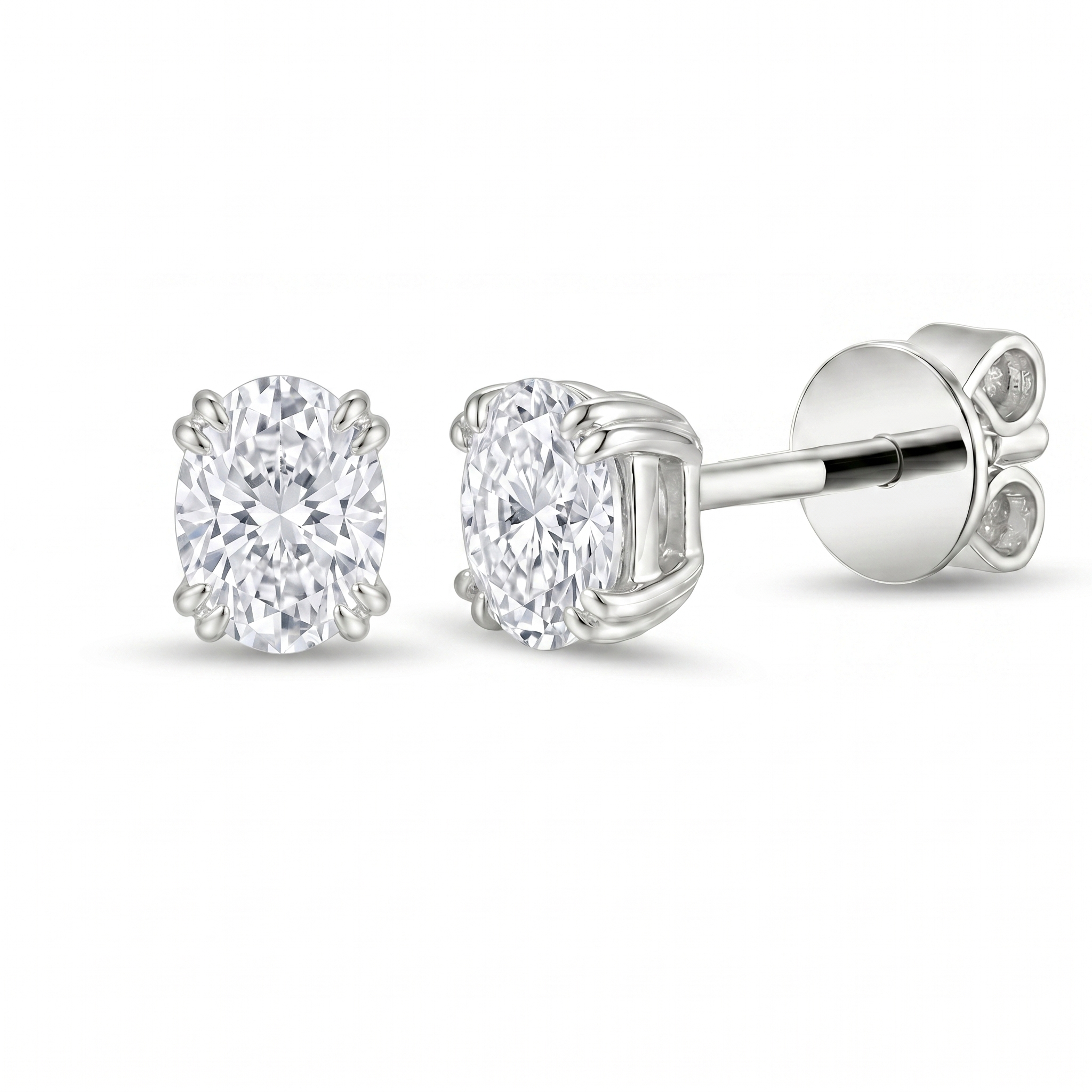Kolczyki diamentowe, białe złoto 1,00 ct Ekskluzywne Zegarki