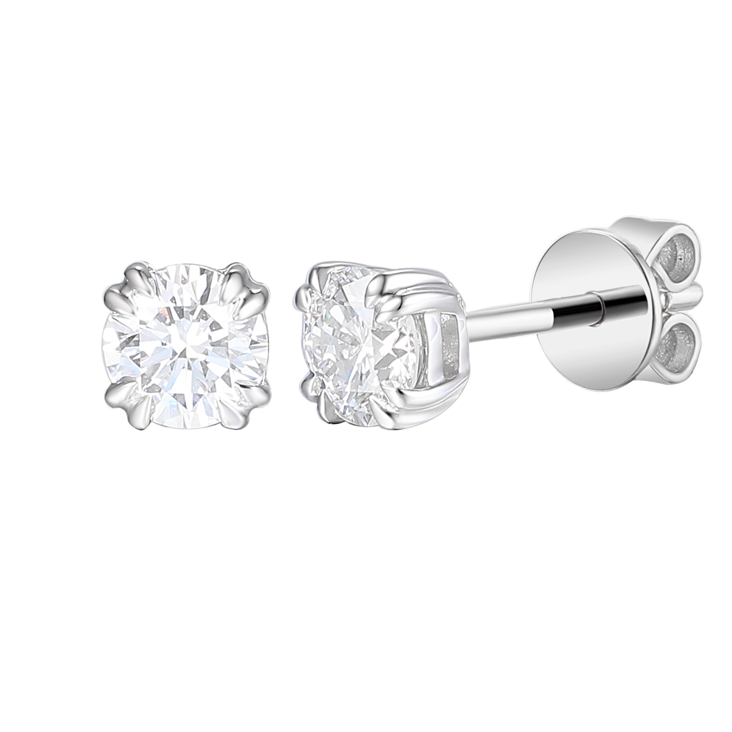 Kolczyki diamentowe, białe złoto 1,00 ct Ekskluzywne Zegarki