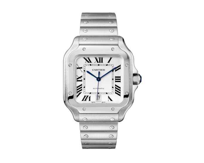 Cartier Santos de Cartier Large White Ekskluzywne Zegarki