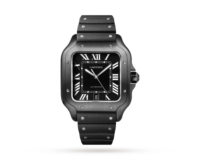 Cartier Santos de Cartier Large Black Ekskluzywne Zegarki