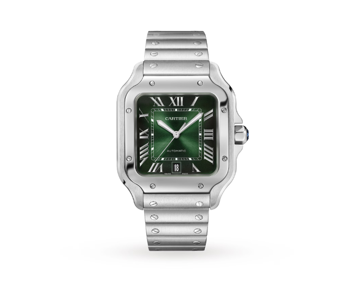 Cartier Santos de Cartier Large Green Ekskluzywne Zegarki