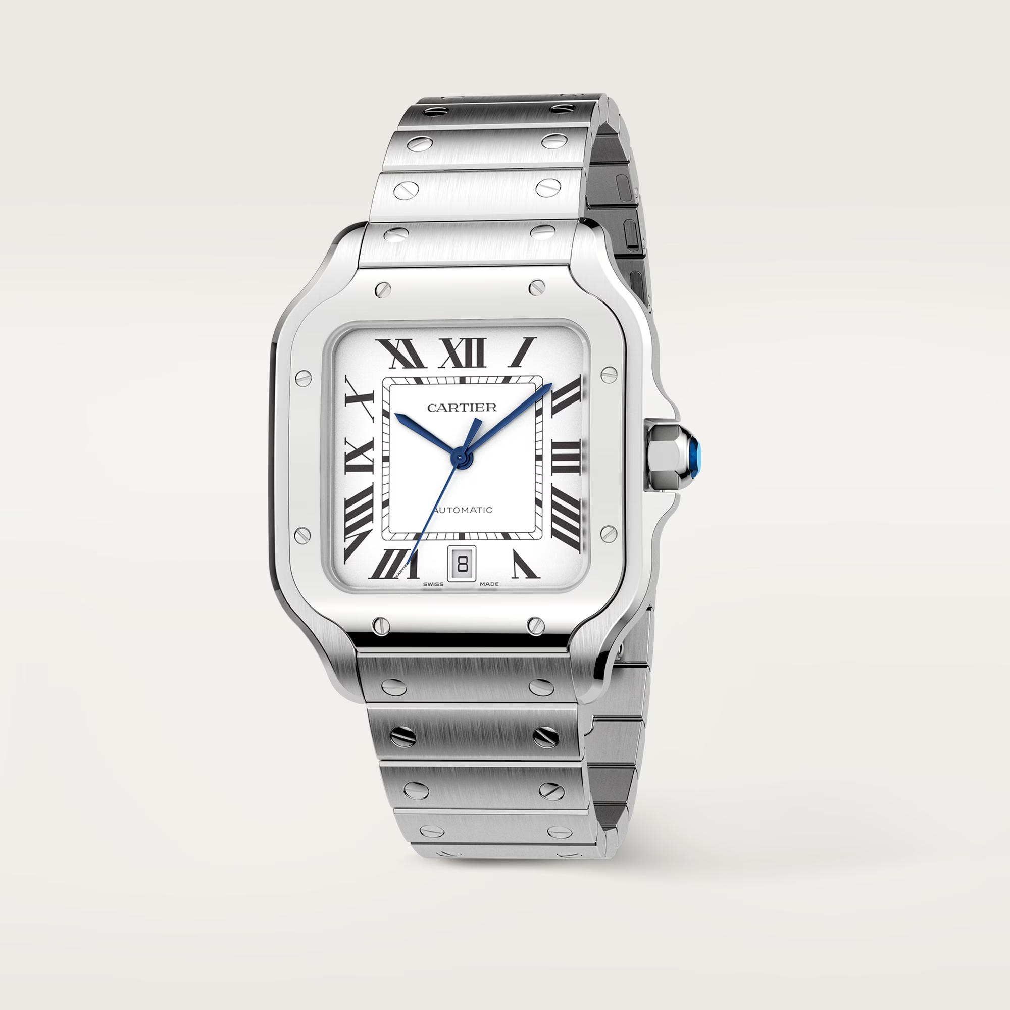 Cartier Santos de Cartier Large White Ekskluzywne Zegarki