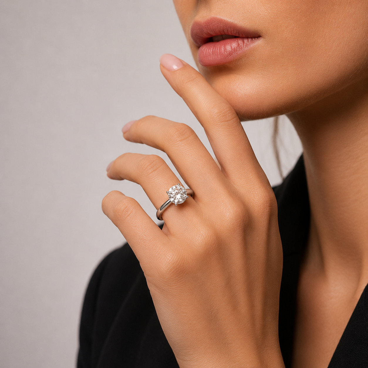 Pierścionek diamentowy, białe złoto 1,00 ct Ekskluzywne Zegarki