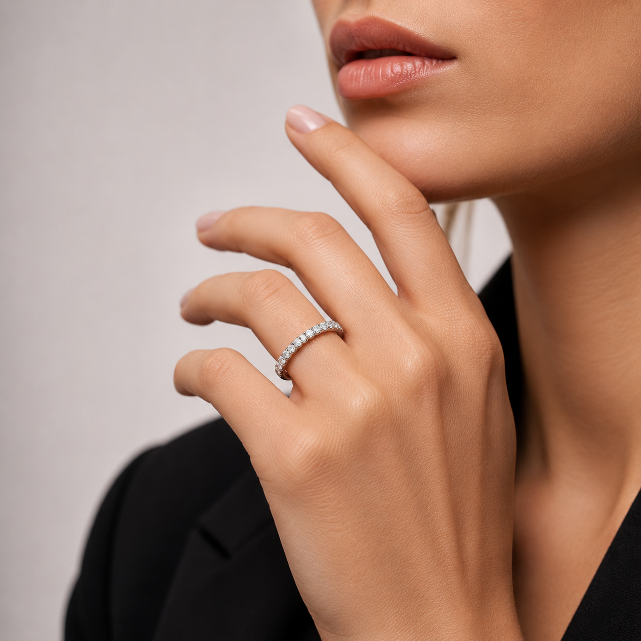 Pierścionek diamentowy, białe złoto 0,51 ct Ekskluzywne Zegarki