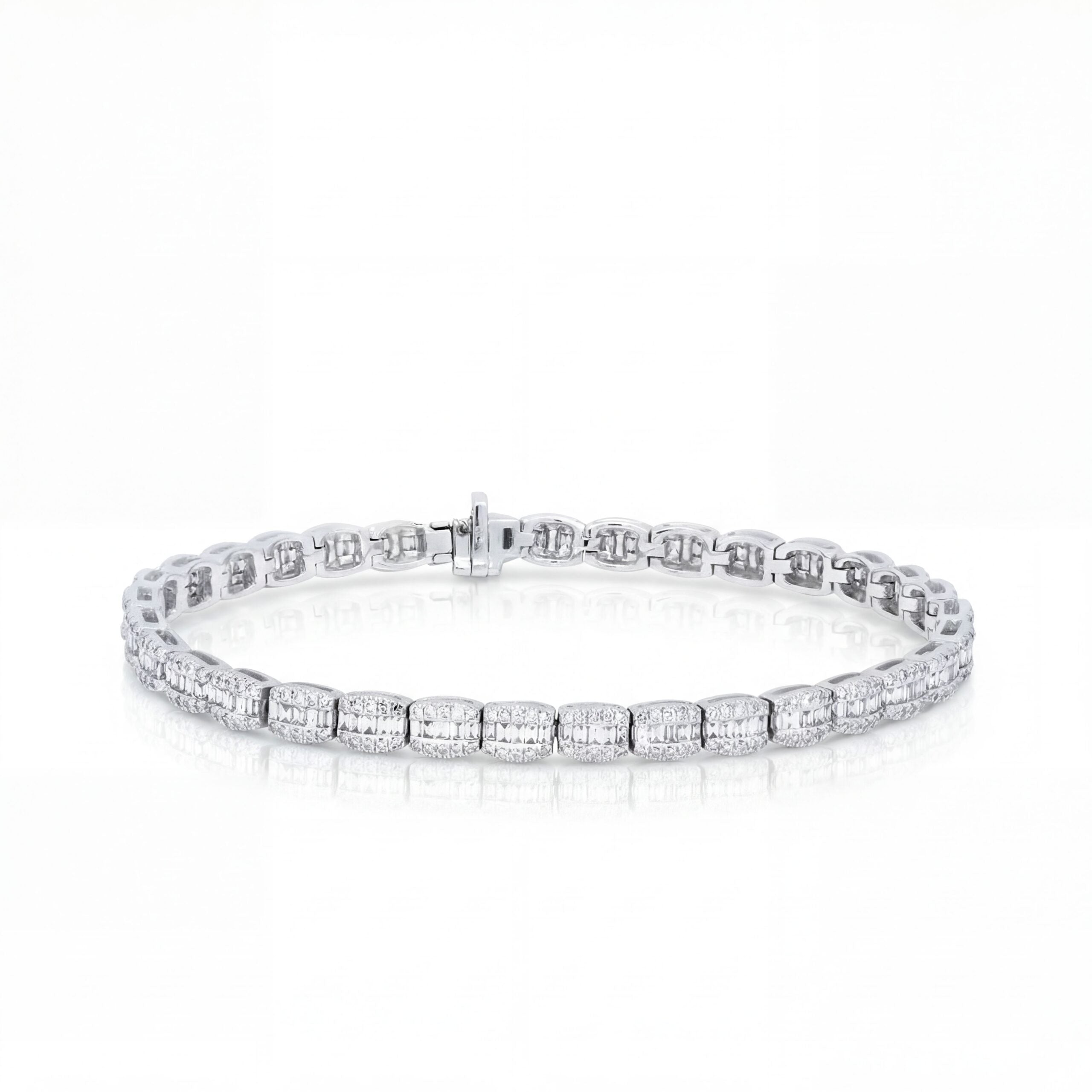 Bransoletka diamentowa, białe złoto 2,86 ct Ekskluzywne Zegarki