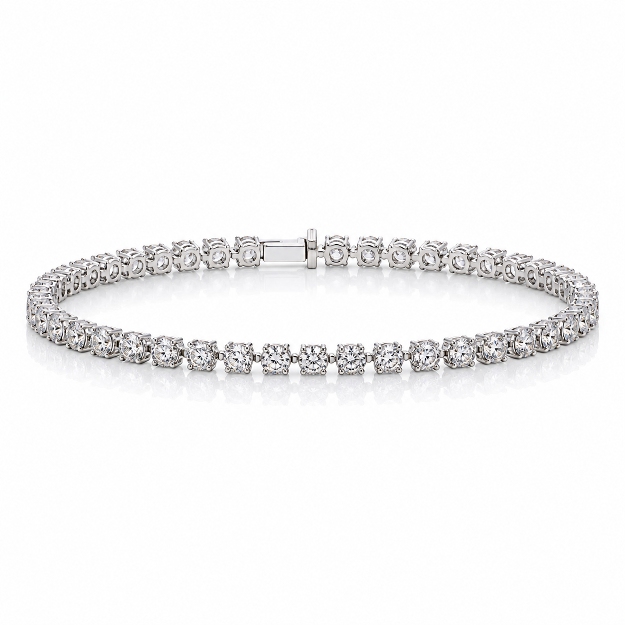 Bransoletka diamentowa, białe złoto 8,91 ct Ekskluzywne Zegarki