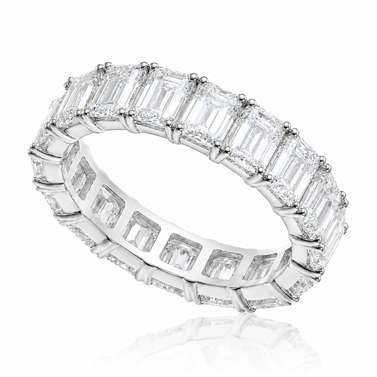 Pierścionek diamentowy, białe złoto 5,25 ct Ekskluzywne Zegarki