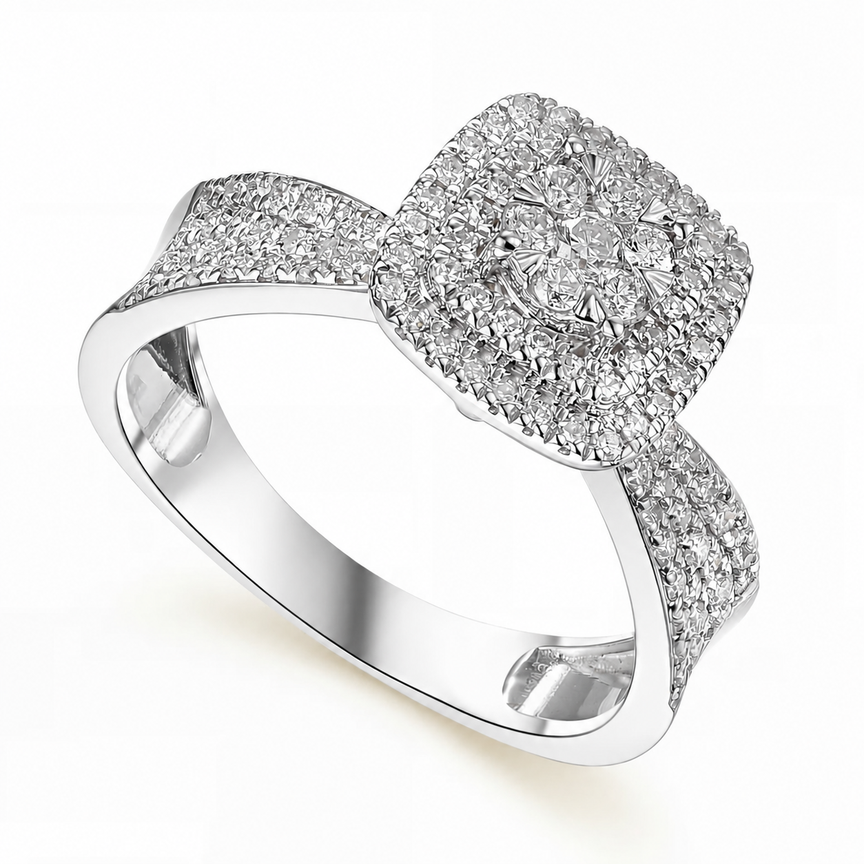 Pierścionek diamentowy, żółte złoto 0,59 ct Ekskluzywne Zegarki