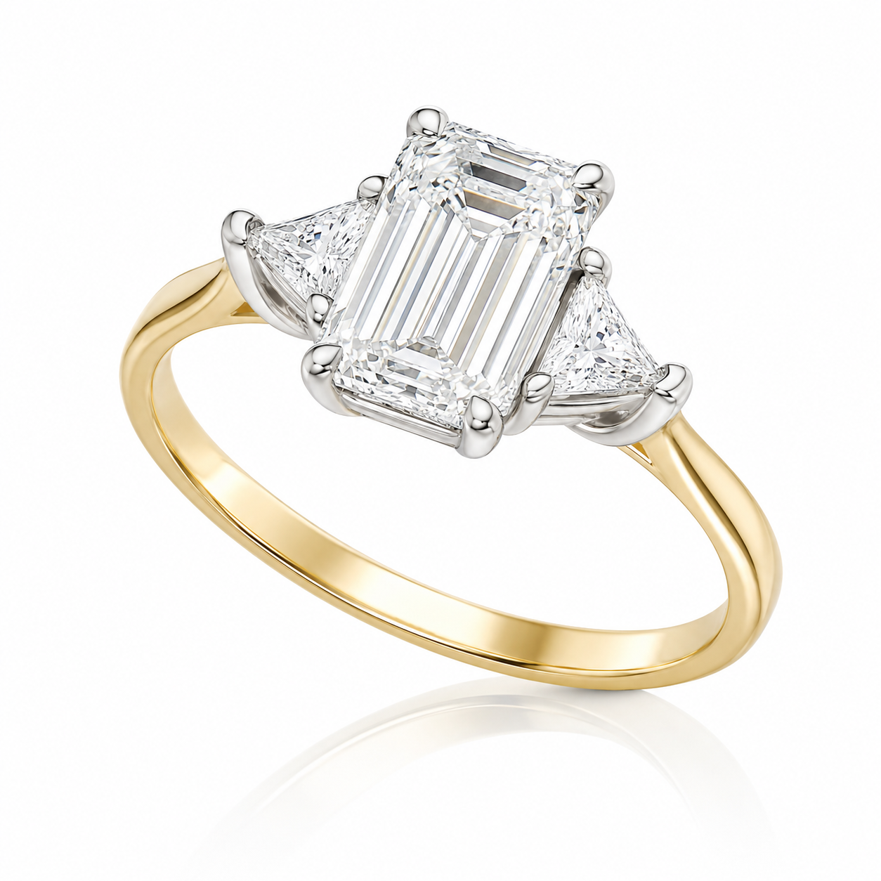 Pierścionek diamentowy, białe złoto 3,50 ct Ekskluzywne Zegarki