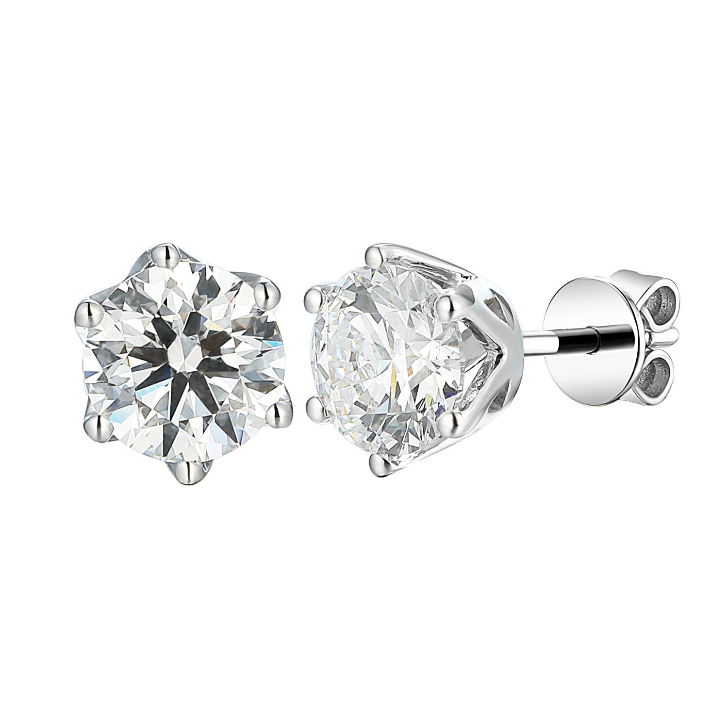 Kolczyki diamentowe, białe złoto 1,00 ct Ekskluzywne Zegarki