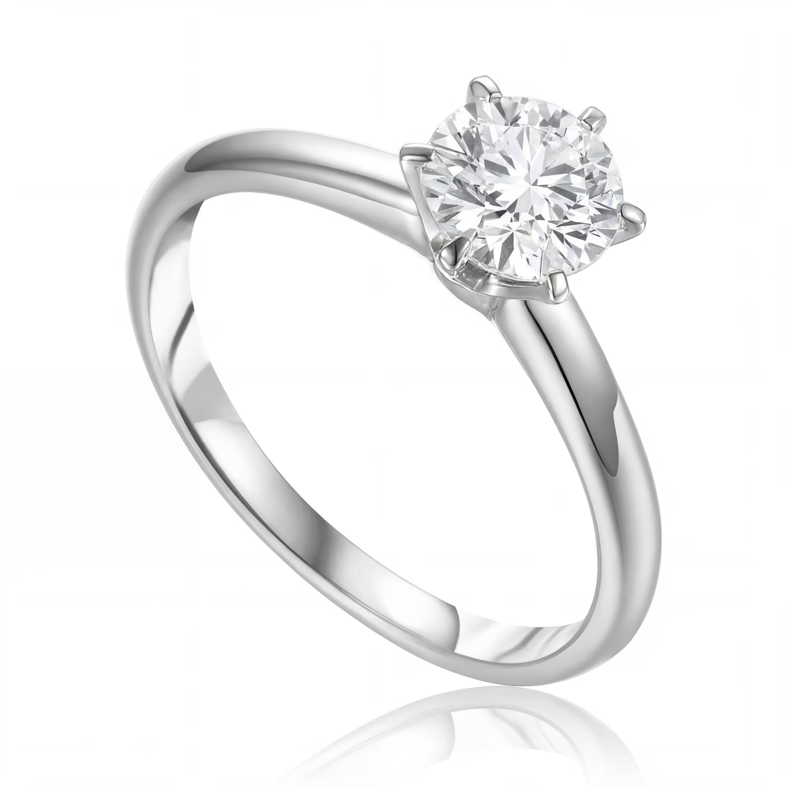 Pierścionek diamentowy, białe złoto 1,00 ct Ekskluzywne Zegarki