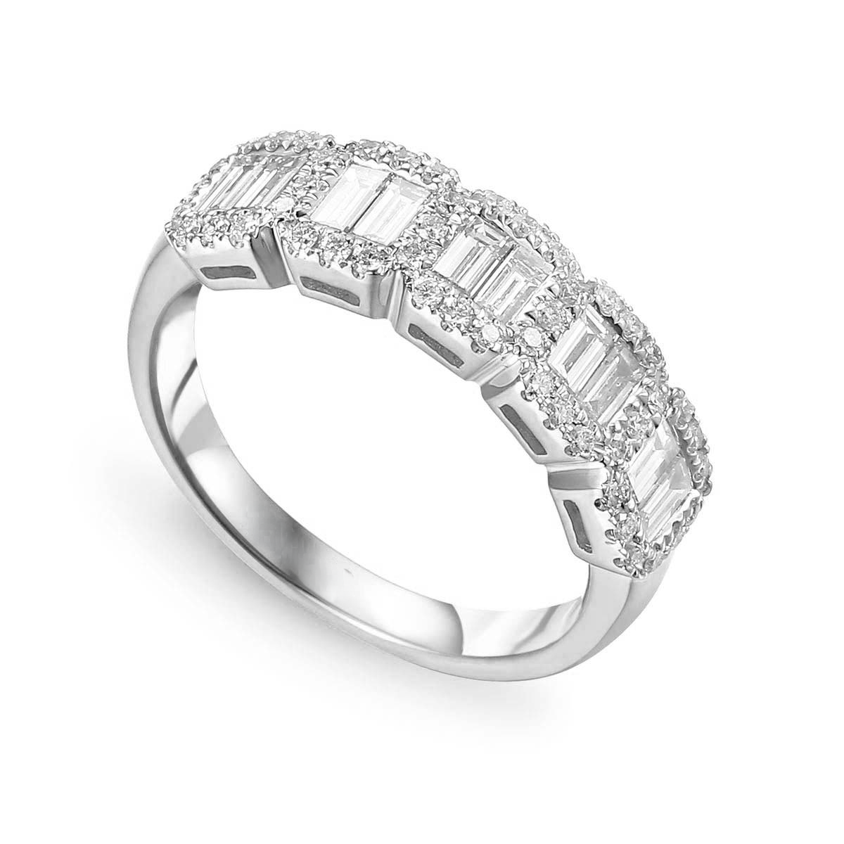 Pierścionek diamentowy, białe złoto 0,86 ct Ekskluzywne Zegarki