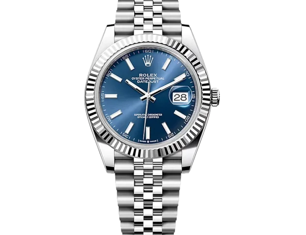 Rolex Datejust 41mm Blue Stick Dial Ekskluzywne Zegarki