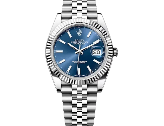 Rolex Datejust 41mm Blue Stick Dial Ekskluzywne Zegarki