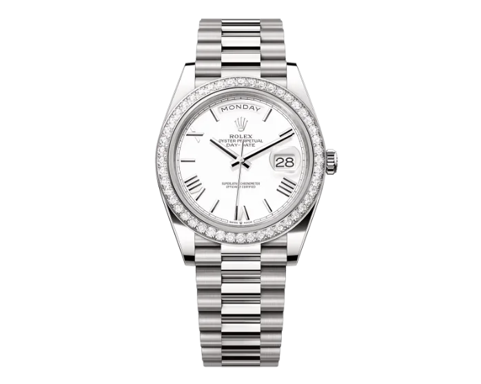 Rolex Day-Date White Gold Ekskluzywne Zegarki