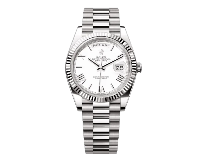 Rolex Day-Date White Gold Ekskluzywne Zegarki