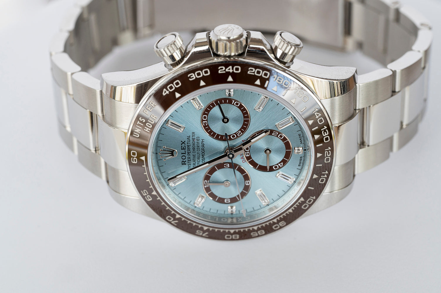 Rolex Daytona Platinum Baguette Dial Ekskluzywne Zegarki