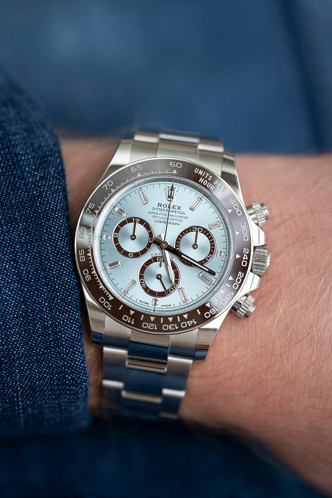 Rolex Daytona Platinum Baguette Dial Ekskluzywne Zegarki