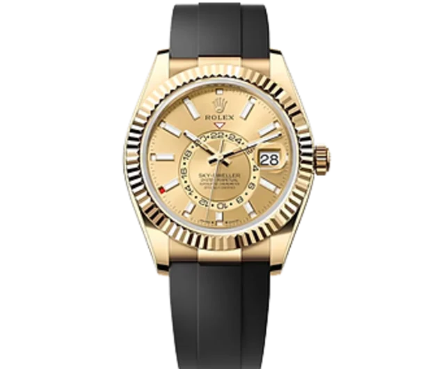 Rolex Sky-Dweller Yellow Gold Ekskluzywne Zegarki