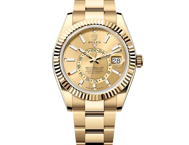 Rolex Sky-Dweller Yellow Gold Ekskluzywne Zegarki