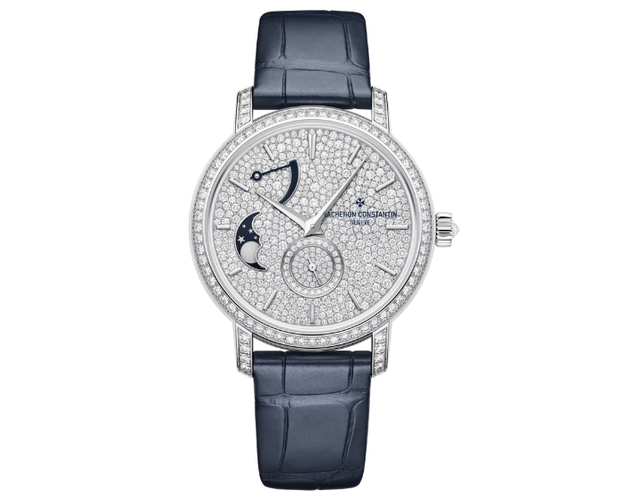 Vacheron Constantin Traditionnelle Moon Phase Jewellery Ekskluzywne Zegarki