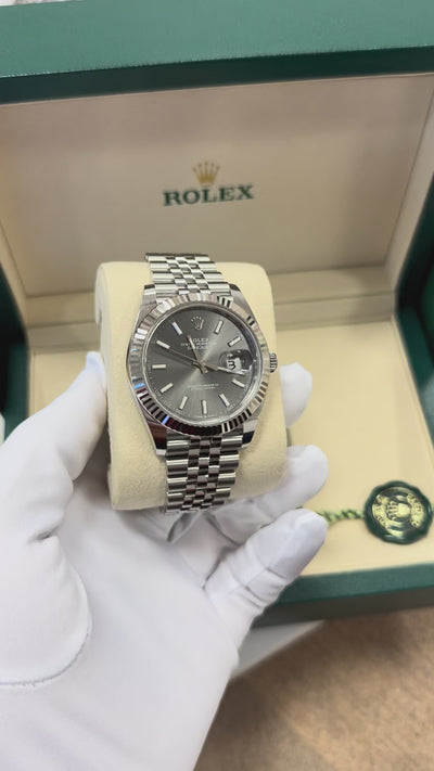Rolex Datejust 41mm Silver Dial Ekskluzywne Zegarki