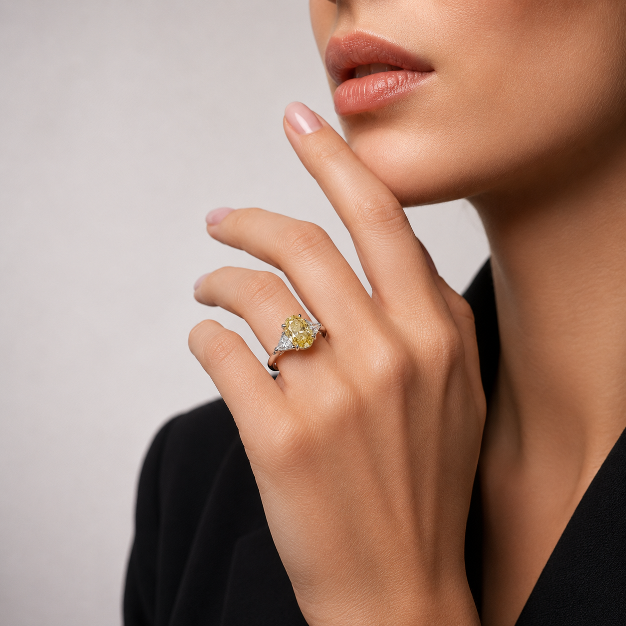 Pierścionek diamentowy, złoto 3,50 ct Ekskluzywne Zegarki